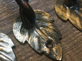 Hand Forged Iron Door Handle: Twisted Wrought Hardware