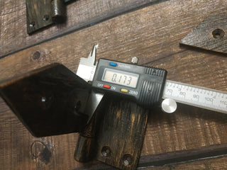 Hand Forged Door Hinges: Antique Style Steel Hardware (2pcs)
