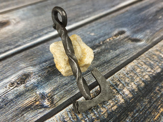 Handmade Forged Iron Viking Hammer Amulet Necklace