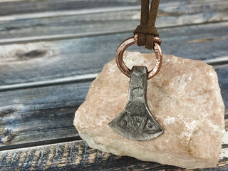 Handmade Forged Iron Viking Hammer Pendant Amulet