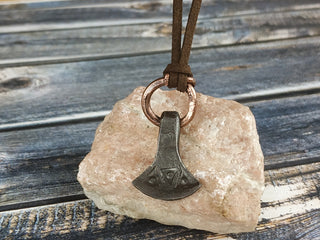 Handmade Forged Iron Viking Hammer Pendant Amulet