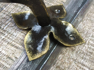 Hand Forged Metal Door Handle: Wrought Iron Barn Decor