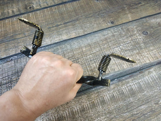 Hand Forged Metal Door Handle: Wrought Iron Barn Decor