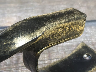 Hand Forged Steel Door Handle: Wrought Iron Barn Decor
