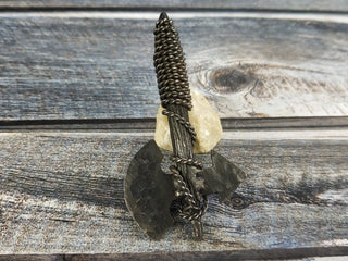Forged Iron Viking Axe Amulet - Handmade Necklace Pendant
