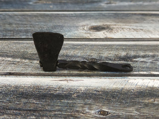 Handmade Forged Iron Viking Axe Amulet Necklace