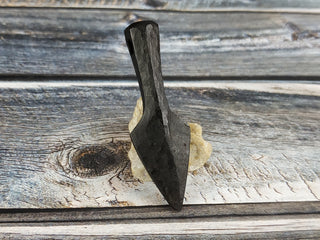 Forged Iron Arrowhead Necklace: Handmade Viking Amulet