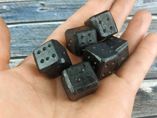 Metal dice, Forged bones, Forged gifts, Iron jewelry