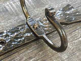 Hanger hallway, metal hanger rack, Handmade coat hanger, Forged coat hooks, Robe hooks