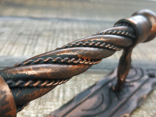 Hand Forged Steel Barn Door Handle: Wrought Iron Hardware