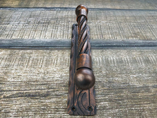 Hand Forged Steel Barn Door Handle: Wrought Iron Hardware