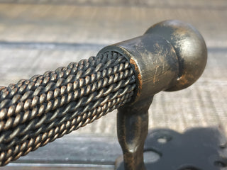 Hand Forged Steel Door Handle: Wrought Iron Barn Decor