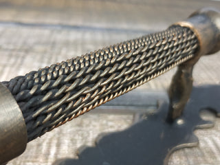 Hand Forged Steel Door Handle: Wrought Iron Barn Decor