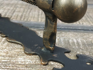 Hand Forged Steel Door Handle: Wrought Iron Barn Decor