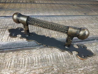 Hand Forged Steel Door Handle: Wrought Iron Barn Decor