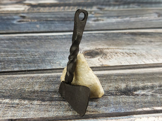 Handmade Forged Iron Viking Axe Amulet Necklace