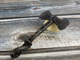 Forged Iron Viking Axe Amulet: Handmade Necklace Pendant