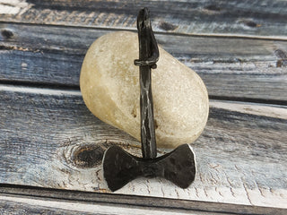 Forged Iron Viking Axe Amulet: Handmade Necklace Pendant