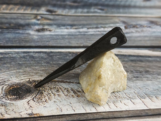 Forged Iron Arrowhead Necklace: Handmade Viking Amulet