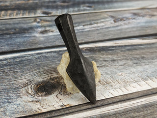Forged Iron Arrowhead Necklace: Handmade Viking Amulet