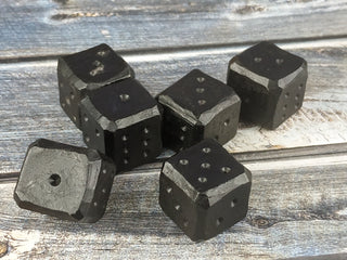 Metal dice, Forged bones, Forged gifts, Iron jewelry