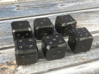 Metal dice, Forged bones, Forged gifts, Iron jewelry