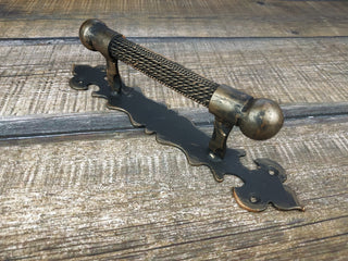 Hand Forged Steel Door Handle: Wrought Iron Barn Decor