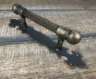 Hand Forged Steel Door Handle: Wrought Iron Barn Decor