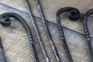 Hand Forged Steel Barbecue Set: Camping Cookware