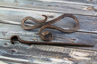 Handmade Forged Iron Hair Barrette: Bridal Hair Slide
