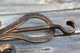 Handmade Forged Iron Hair Barrette: Bridal Hair Slide