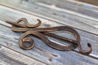 Handmade Forged Iron Hair Barrette: Bridal Hair Slide