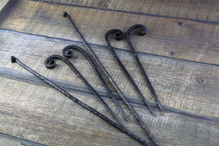 Hand Forged Steel Barbecue Set: Camping Cookware