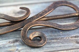 Handmade Forged Iron Hair Barrette: Bridal Hair Slide