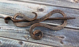Handmade Forged Iron Hair Barrette: Bridal Hair Slide