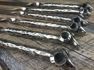 Hand forged, Stainless steel skewers, Steel gift, Cookware for camping, Housewares, Stainless steel gift, Grill utensils, Iron gifts