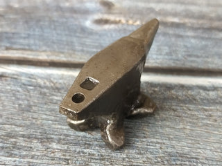 Handmade Forged Iron Anvil Amulet - Viking Necklace