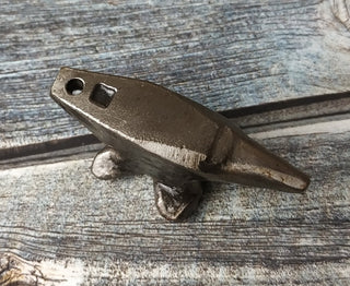 Handmade Forged Iron Anvil Amulet - Viking Necklace