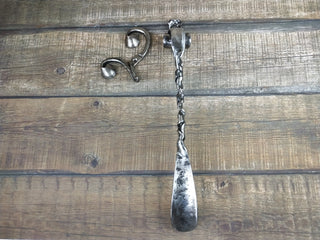 Shoe accessories, Shoe horn, Shoe stuff, Metal shoe horn, Wrought iron shoe horn, Shoe stuff, Forged art, Home decor