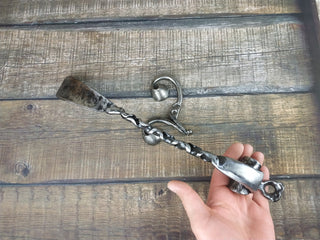 Shoe accessories, Shoe horn, Shoe stuff, Metal shoe horn, Wrought iron shoe horn, Shoe stuff, Forged art, Home decor