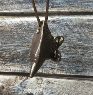 Iron jewelry, Anvil amulet, Anvil necklace, Anvil keychain, Hammer pendant, Forged amulets, Forged gifts, Handmade necklace,