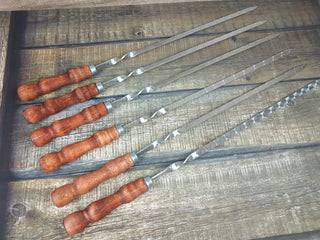 Grilling Set, Grill Tools, Grilling Gift, Hand Forged, Grill Utensils, Iron Gifts, Steel Gift, Stainless Steel Skewers,