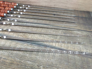 Grilling Set, Grill Tools, Husband Gift, Grilling Gift, Hand Forged, Iron Gifts, Birthday Gift, Steel Gift, Stainless Steel Skewers