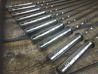Hand Forged Stainless Steel Skewers: Grilling Gift Set
