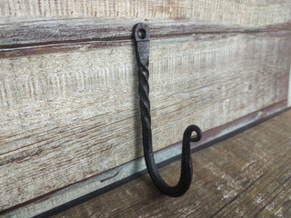 Handmade Forged Iron Hook: Kitchen, Bath, Robe, or Wall