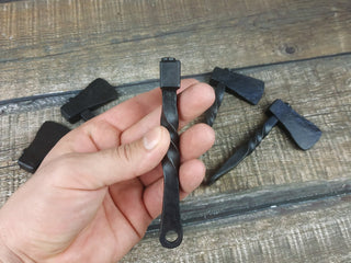 Handmade Forged Iron Viking Axe Amulet Necklace (5pcs)