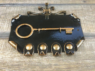 Forged Iron Key Holder: Rustic Wall Key Hooks, Home Decor