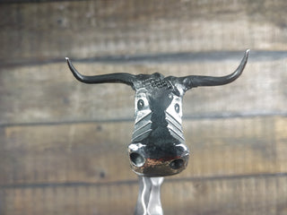 Hand Forged Stainless Steel Fireplace Poker: Dragon Head Handle