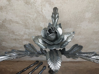 Forged Fireplace Tool Set: Handmade Iron Poker, Shovel & Broom