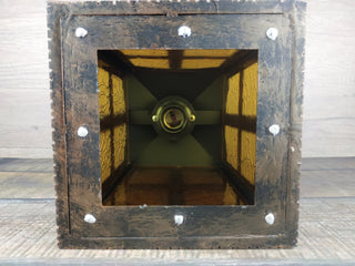 Hand Forged Wrought Iron Medieval Lantern: Viking Style